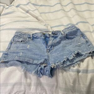 PacSun Blue Jean Shorts Distressed Cut-Off Style
